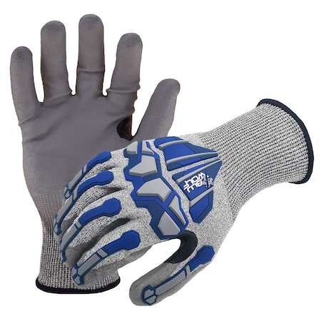 Azusa Safety Cut Resistant Work Gloves, Cut Level A4 , Dipped , Polyurethane , Smooth , 2XL 1 PR BW4030